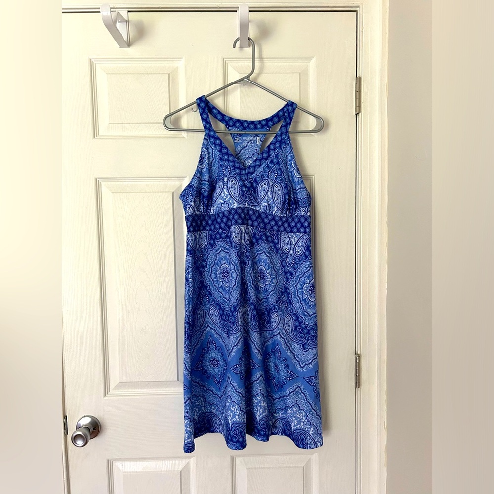 Blue and White Dress